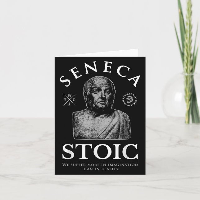 Seneca Quote "in Imagination" Stoicism Kort (Framsida)