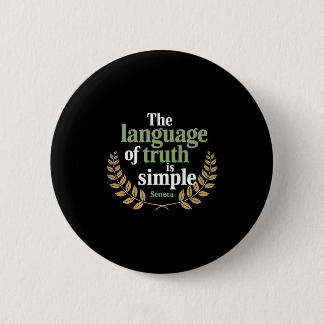 Seneca Quote Stoic Philosophy Wisdom Truth Simplic Knapp (Framsida)
