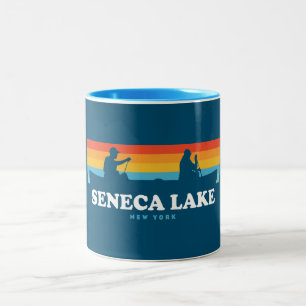 Seneca Sjö New York Canoe Två-Tonad Mugg