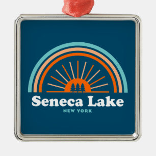 Seneca Sjö New York Rainbow Julgransprydnad Metall