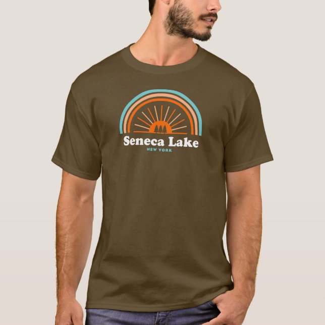 Seneca Sjö New York Rainbow T Shirt (Framsida)