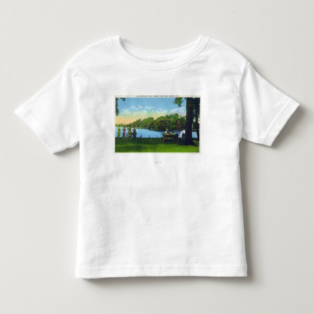 Seneca sjön parkerar plats t-shirt (Framsida)