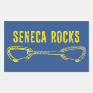 Seneca Sten klätterQuickdraw Rektangulärt Klistermärke