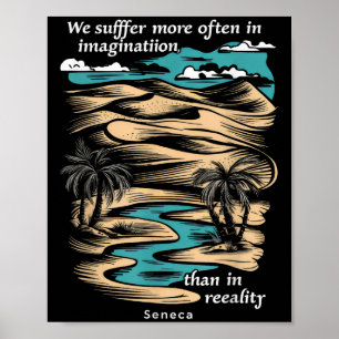 Seneca Stoic Philosoper Stoicism Coola Motiva Poster