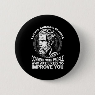 Seneca Stoic Philosopher Motivational Self Förbätt Knapp