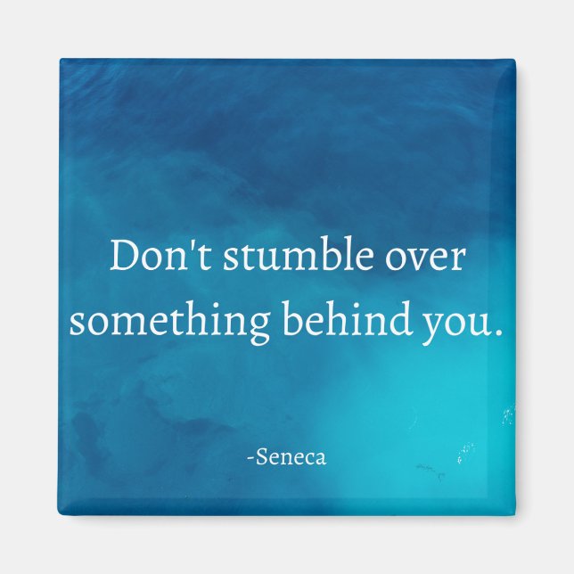 Seneca Stoic Quote Magnet (Framsidan)