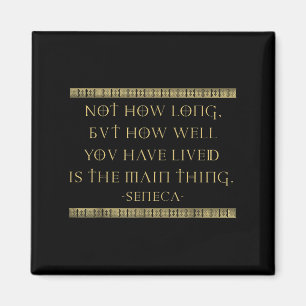 Seneca Stoicism inspirationcitationstecken Memento Magnet