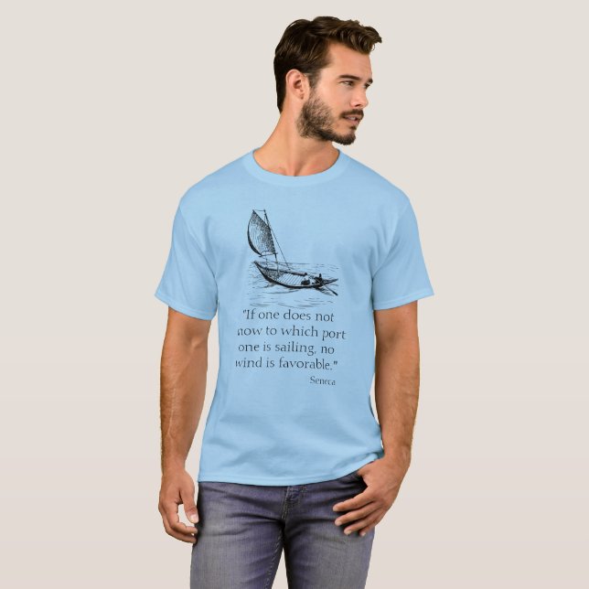 Senecacitationsteckenskjorta Tee Shirt (Hel framsida)