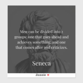 Senecas division: The Doers and the Critics Klistermärken