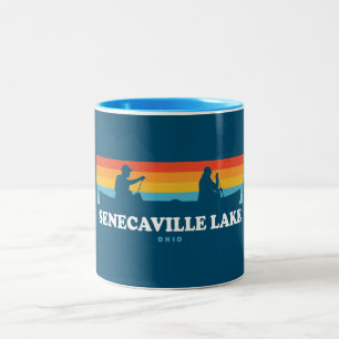 Senecaville Sjö Ohio Canoe Två-Tonad Mugg