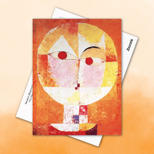 Senecio Abstrakt Porträtt Paul Klee Vykort
