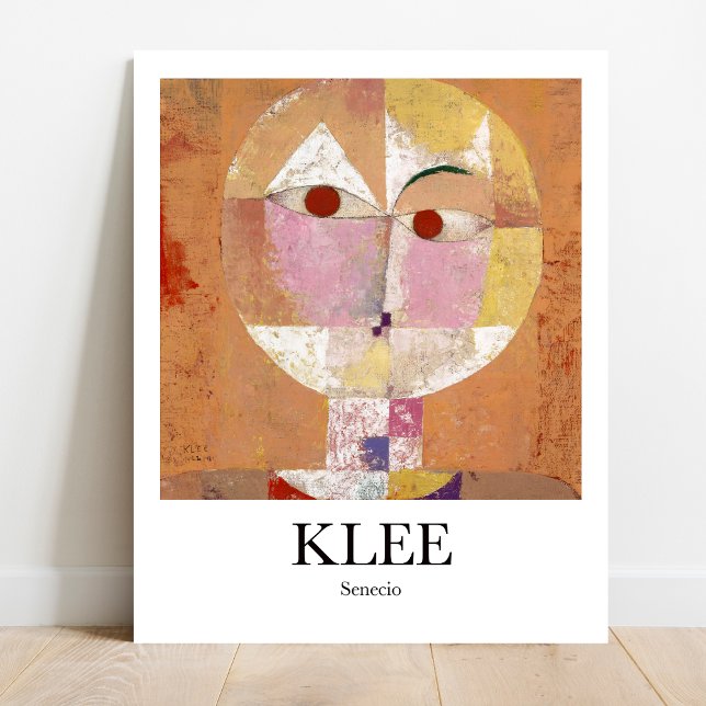 Senecio av Paul Klee Poster (Klee's whimsical Senecio!  Own this iconic abstract art poster)