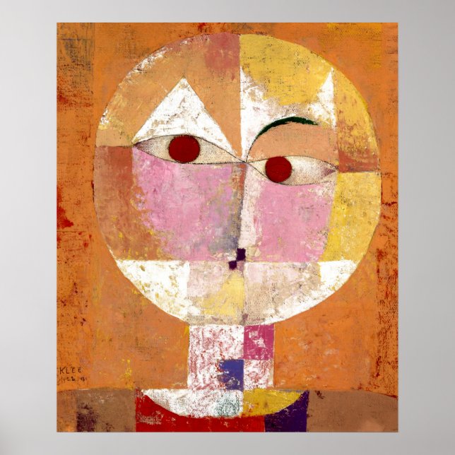 Senecio av Paul Klee Poster (Framsidan)