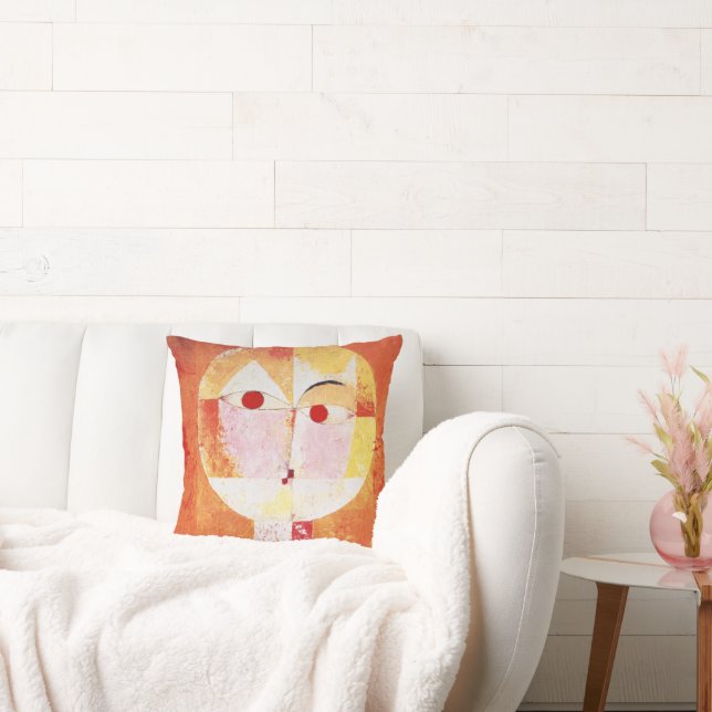 Senecio Cubist Porträtt Paul Klee Kudde (Soffa)