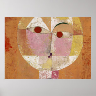 Senecio, snart Åldras av Paul Klee Poster