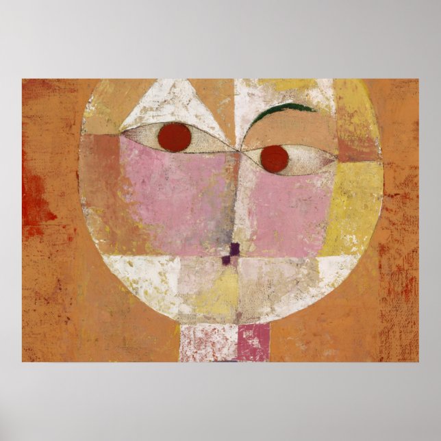 Senecio, snart Åldras av Paul Klee Poster (Framsidan)