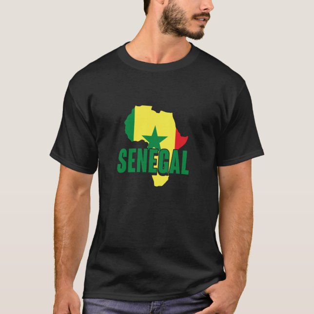 Senegal African Pride and Heritage  2 T Shirt (Framsida)