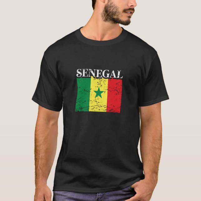 Senegal African Pride and Heritage T Shirt (Framsida)