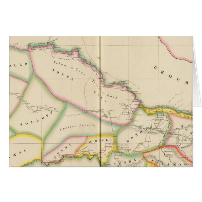 Senegal Afrika Hälsningskort (Framsidan Horizontal)