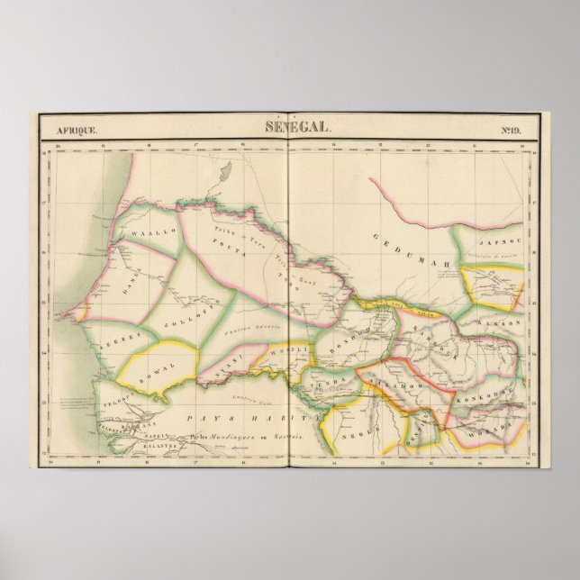 Senegal Afrika Poster (Framsidan)