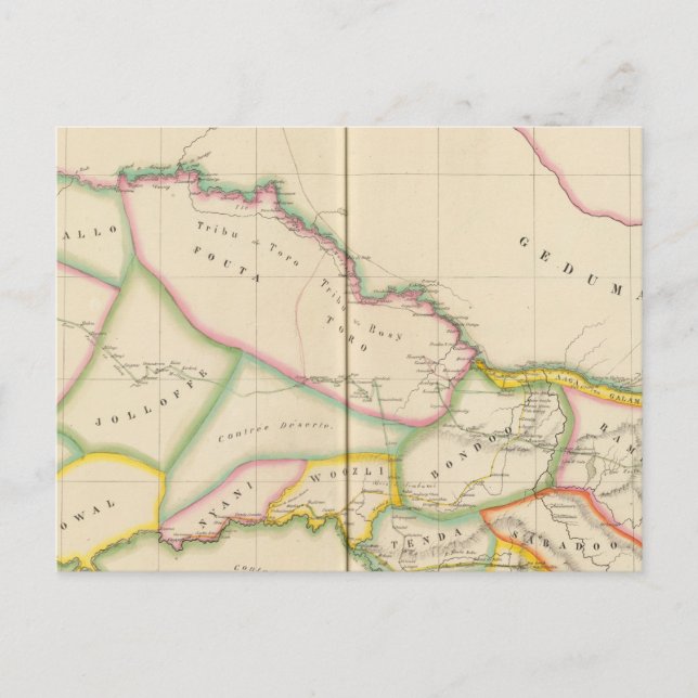 Senegal Afrika Vykort (Framsida)
