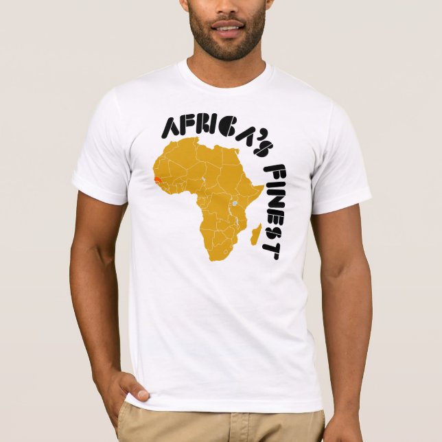 Senegal afrikakartadesign tee (Framsida)