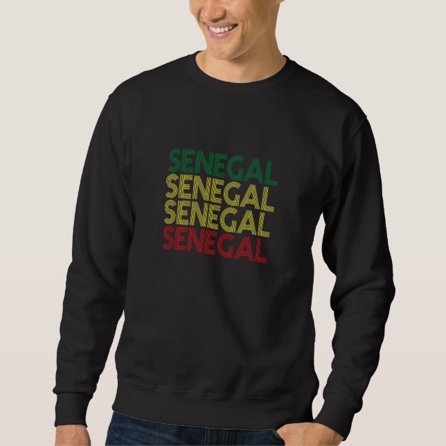 Senegal Afrikansk stolthet och arv  1 Lång Ärmad Tröja (Framsida)