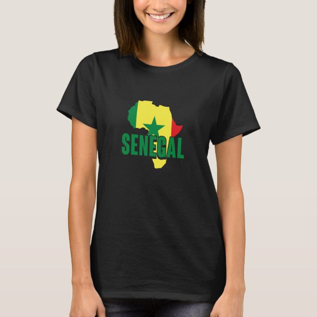Senegal Afrikansk stolthet och arv  2 T Shirt (Framsida)