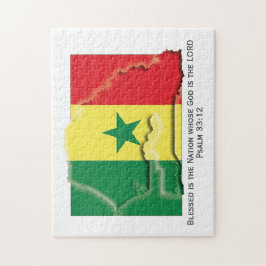 SENEGAL | Blad nation | SENEGALESE FLAGGA Pussel