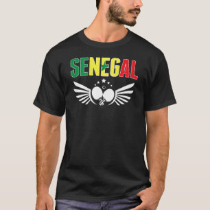 Senegal Bord Tennis Support Senegalese Ping Pon T Shirt