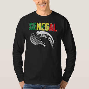 Senegal Bordtennis Senegalesisk Pingis Supporter T Shirt