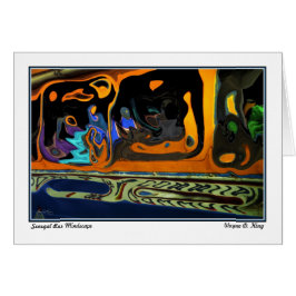 Senegal buss Misdscape Hälsningskort