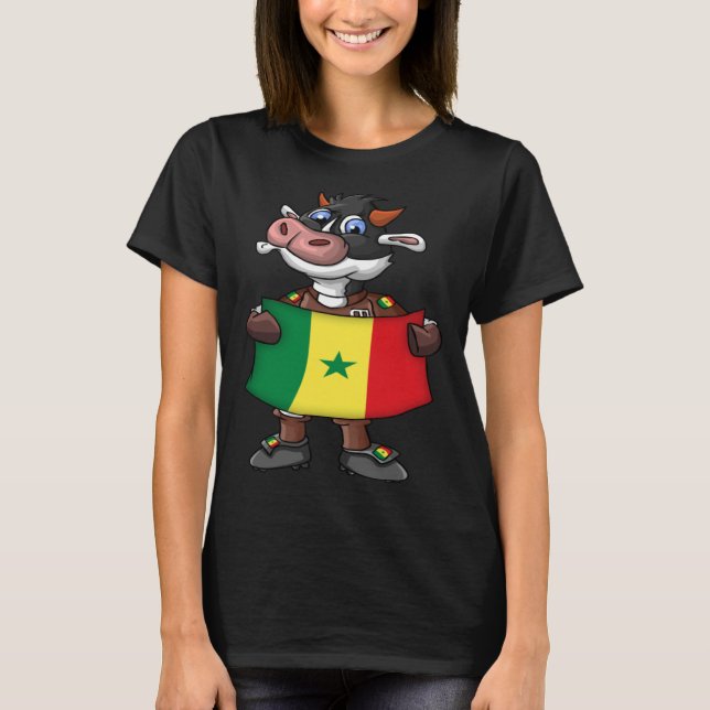 Senegal Cow Fläkt T Shirt (Framsida)
