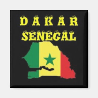 SENEGAL (DAKAR) KARTA T-SHIRT OCH ETC MAGNET