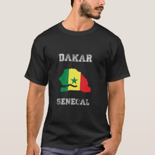 Senegal Distress Flagga Dakar Pride Långärmad T Shirt