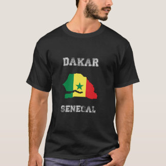 Senegal Distress Flagga Dakar Pride Långärmad T T Shirt