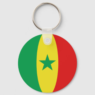 Senegal Fisheye Flagga Keychain Nyckelring