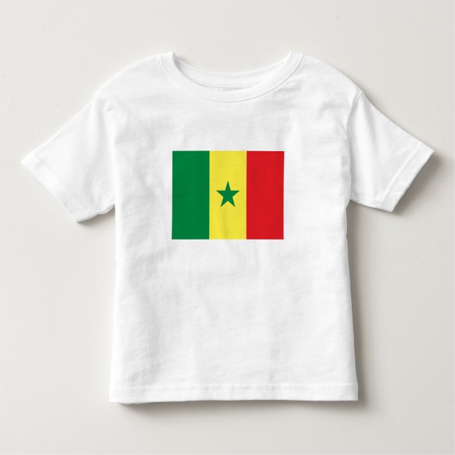 Senegal Flag T Shirt (Framsida)