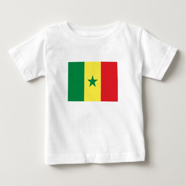 Senegal Flag T Shirt (Framsida)