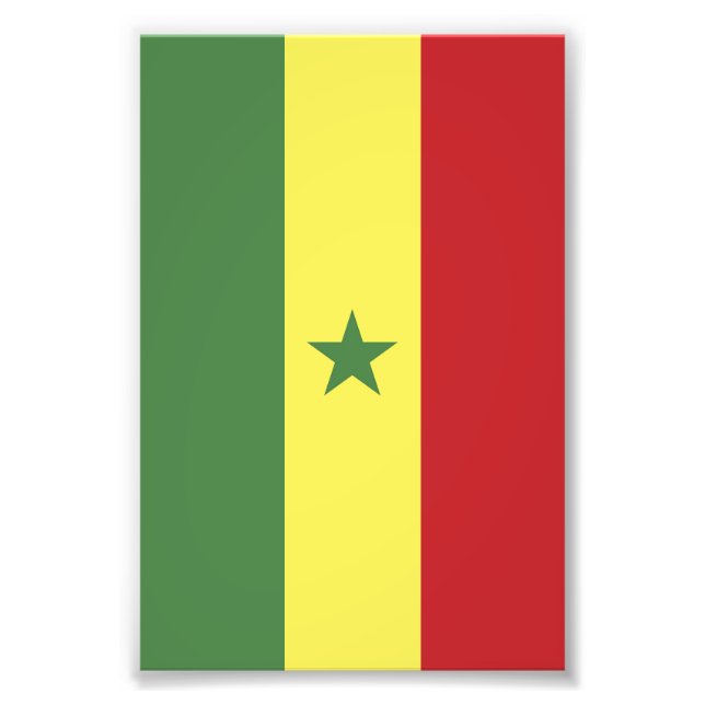 Senegal flaga fototryck (Framsidan)