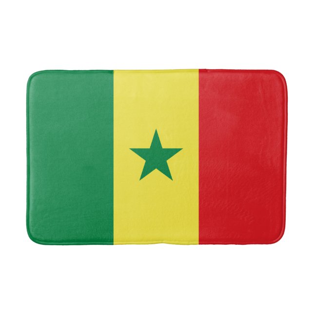 Senegal flagga badrumsmatta (Framsidan)