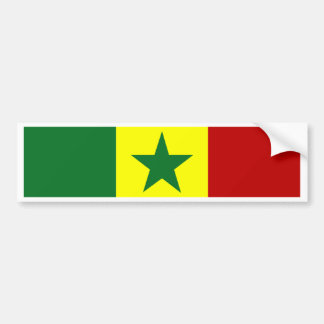 Senegal Flagga Bildekal