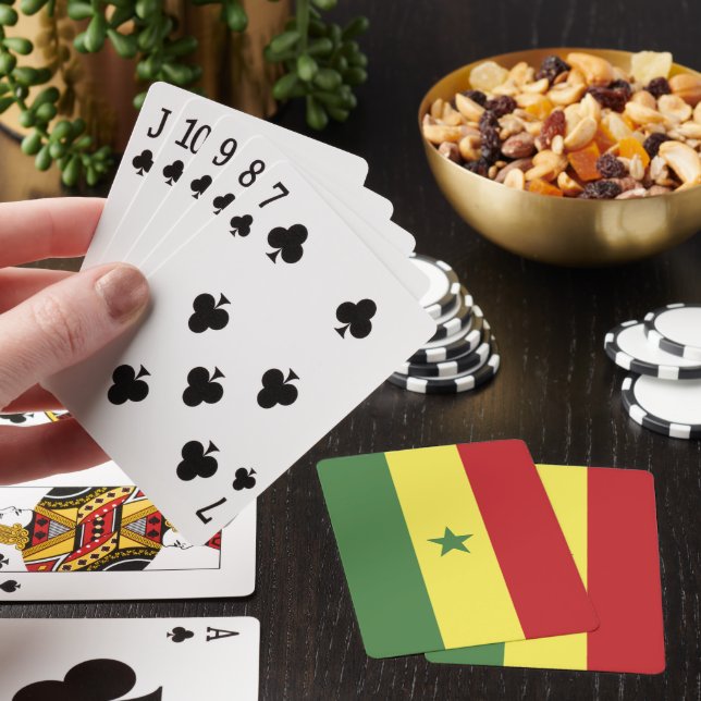 Senegal flagga casinokort (På plats)