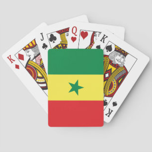 Senegal flagga casinokort