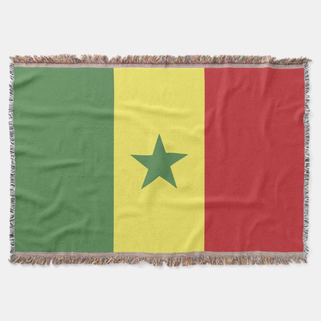 Senegal flagga filt (Framsidan)
