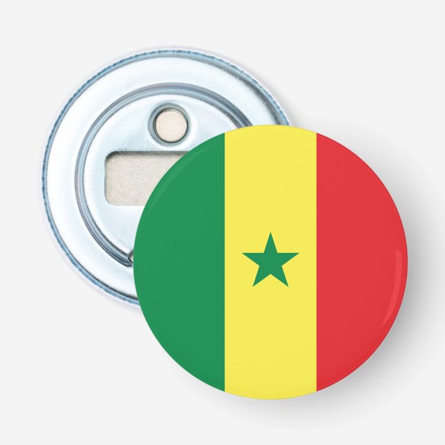Senegal flagga flasköppnare (Framsidan)