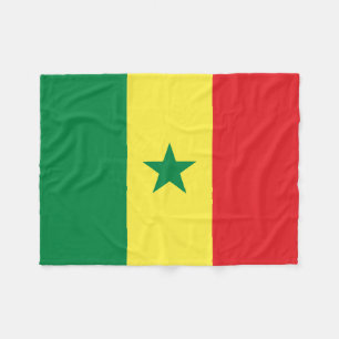 Senegal flagga fleecefilt