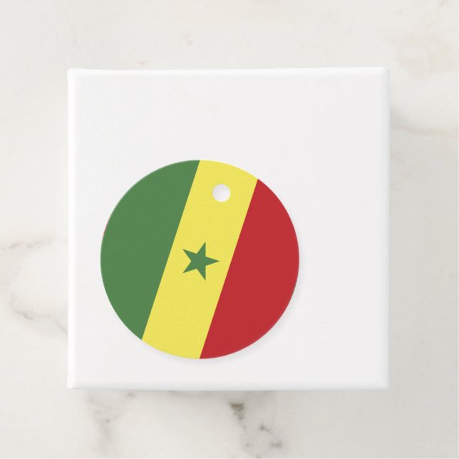 Senegal flagga gåvor etiketter (På plats)