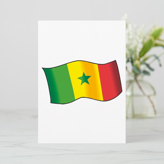 Senegal Flagga Inbjudningar (Skapare uppladdad)