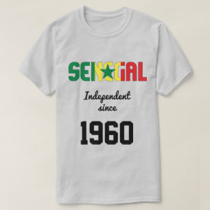 Senegal Flagga Independence Firande T Shirt
